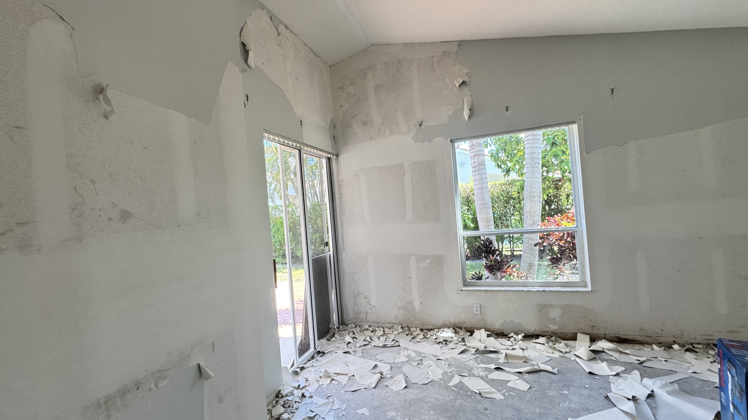 Bedroom before painting and finish work